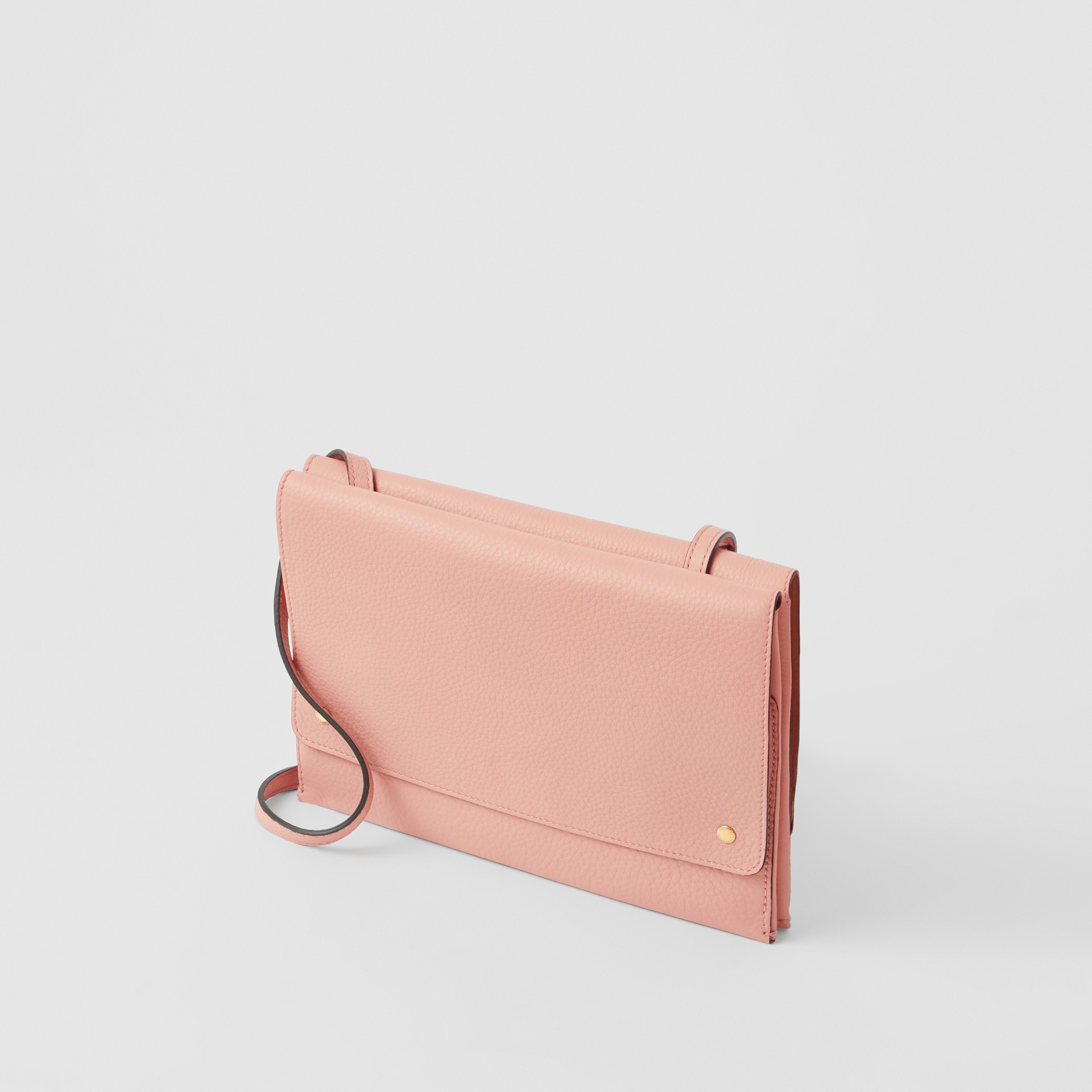 Leather Envelope Crossbody Bag in Ash Rose Burberry United States