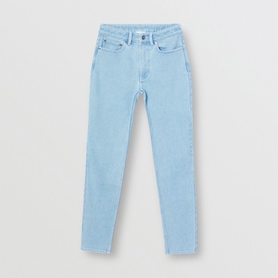 bleached blue jeans