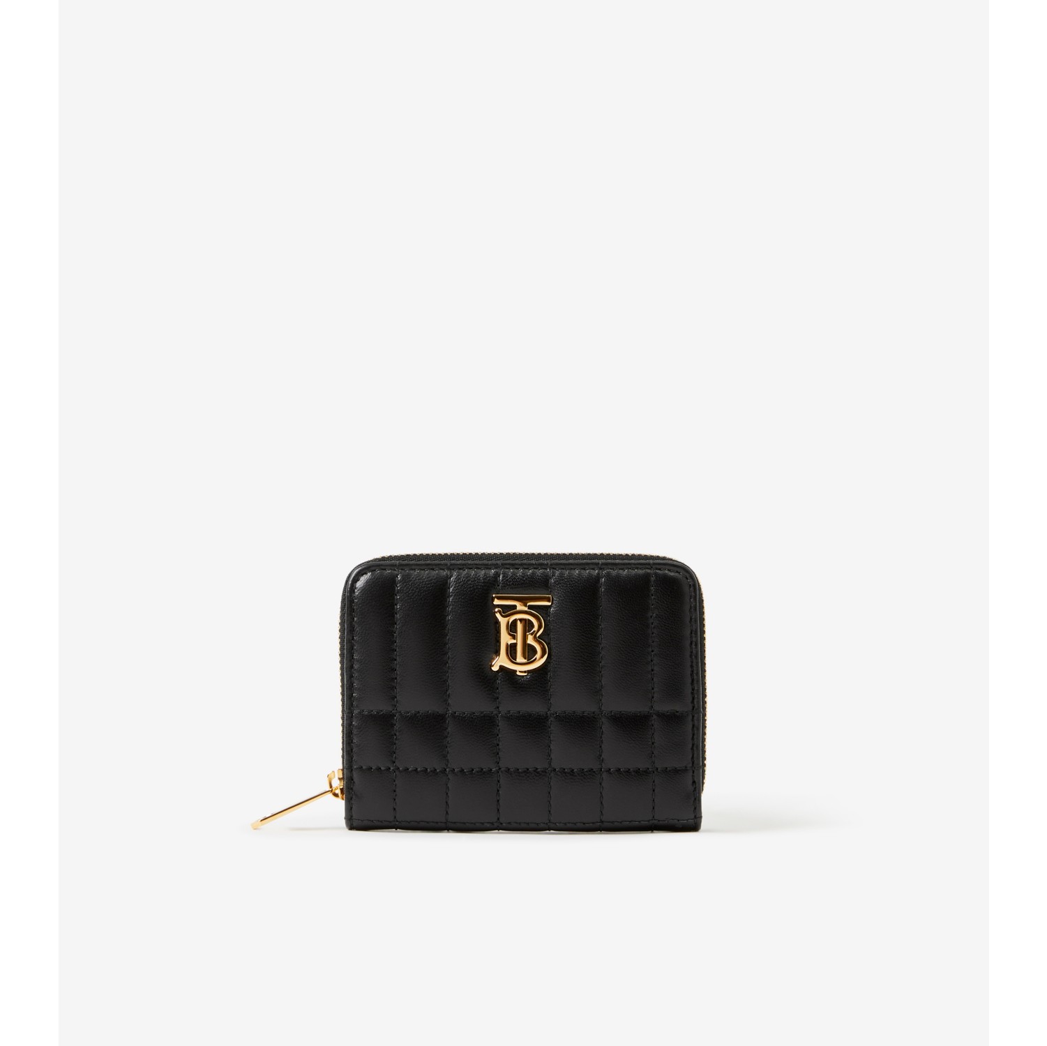 Quilted Leather Small Lola Folding Wallet in Black/light Gold - Women |  Burberry® Official