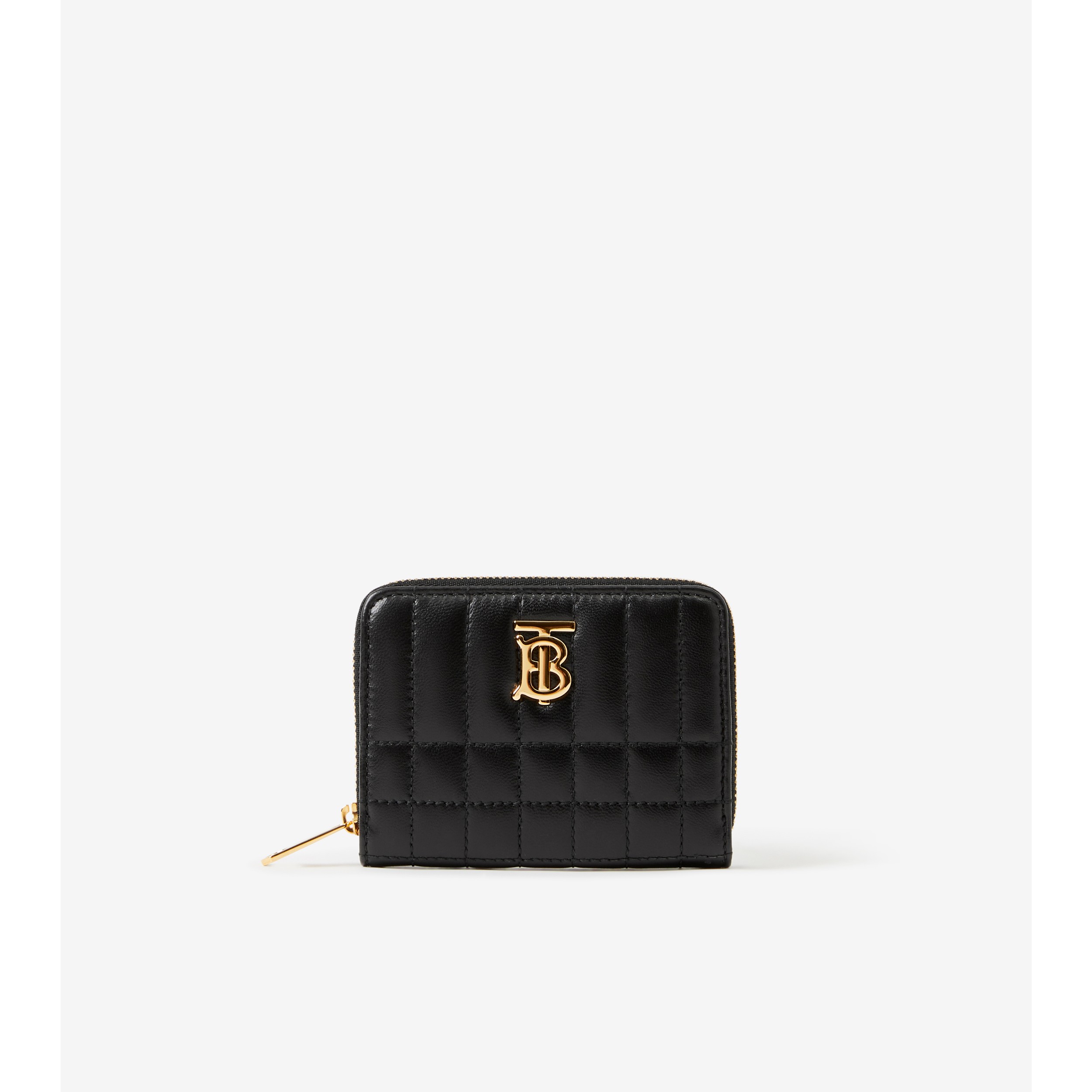 Quilted Leather Lola Continental Wallet in Black/light Gold - Women |  Burberry® Official