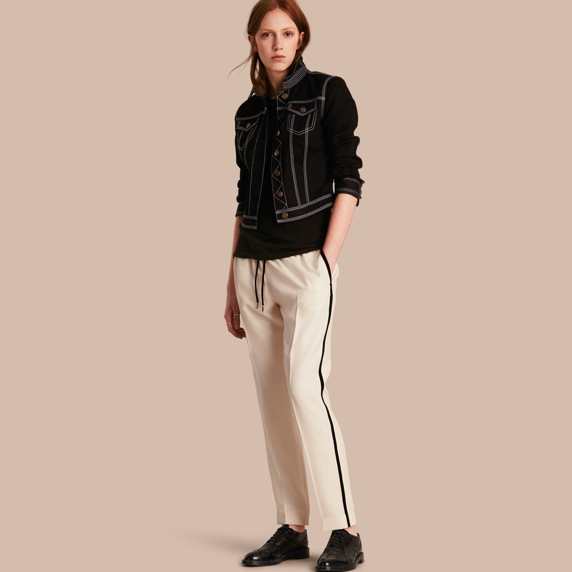 silk track pants