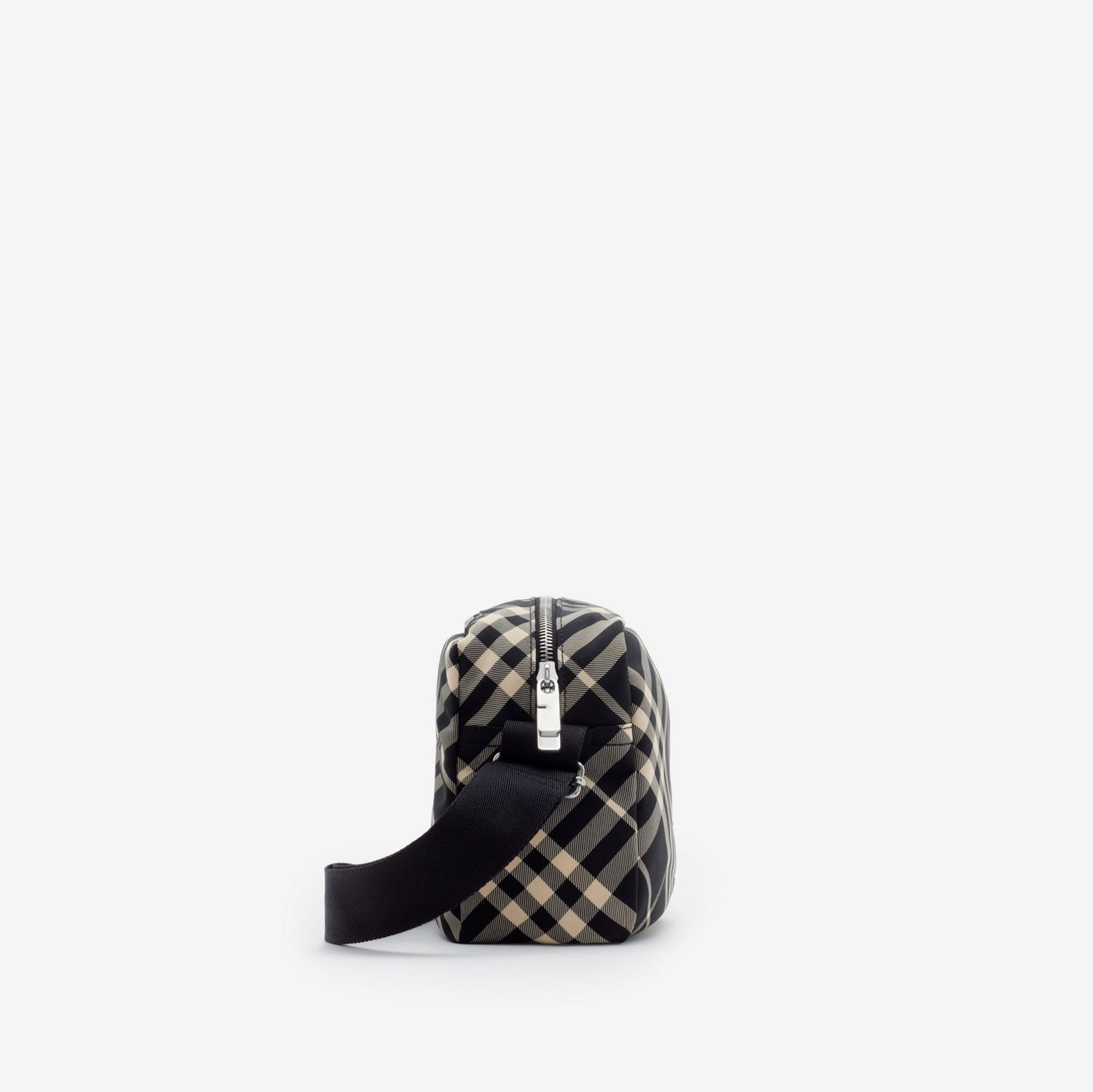 Check Crossbody Bag in Black/calico - Men, Nylon | Burberry Check Crossbody Bag in Black/calico - Men, Nylon | Burberry