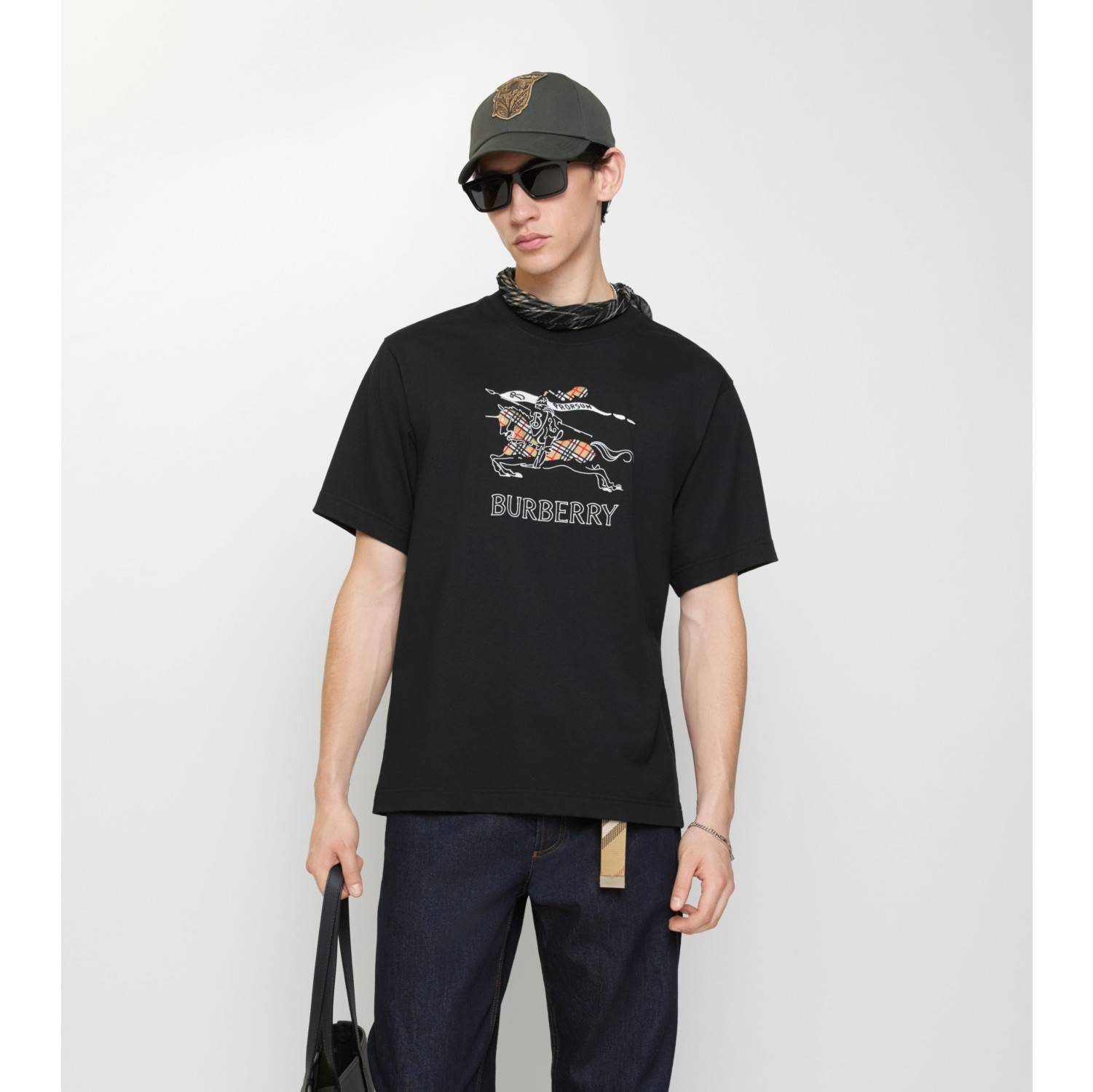 EKD Sketch Cotton T-shirt in Black - Men | Burberry® Official