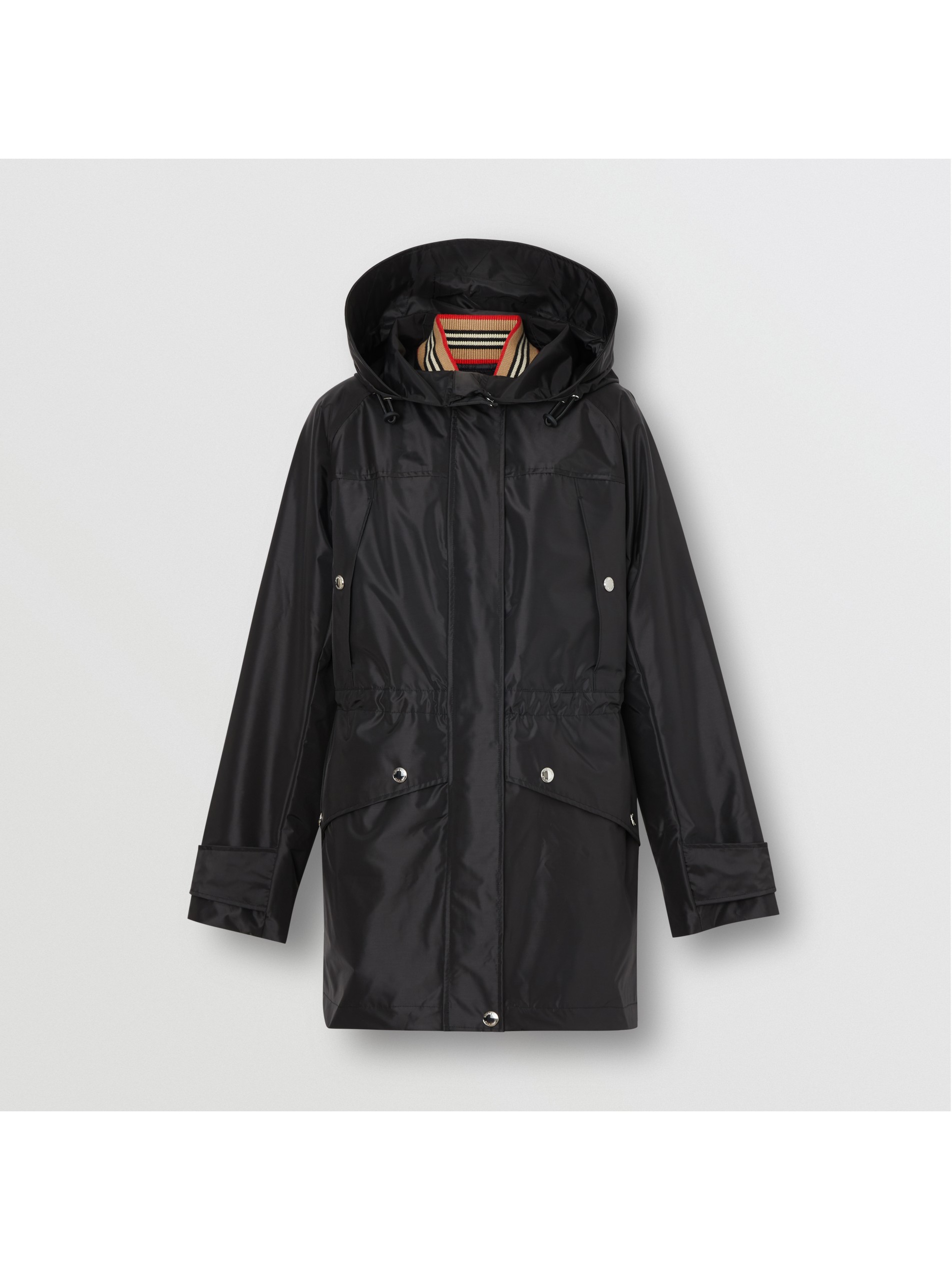 涂层尼龙连帽风雪大衣(含可拆式背心) (黑色) - 女士 | burberry