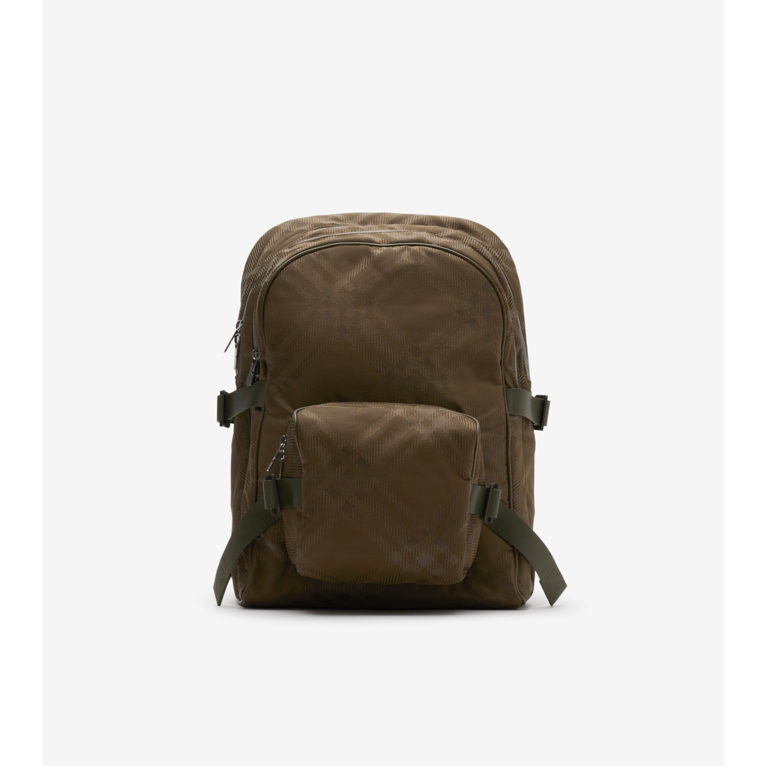 Rucksack mit Jacquard-gewebtem Karomuster