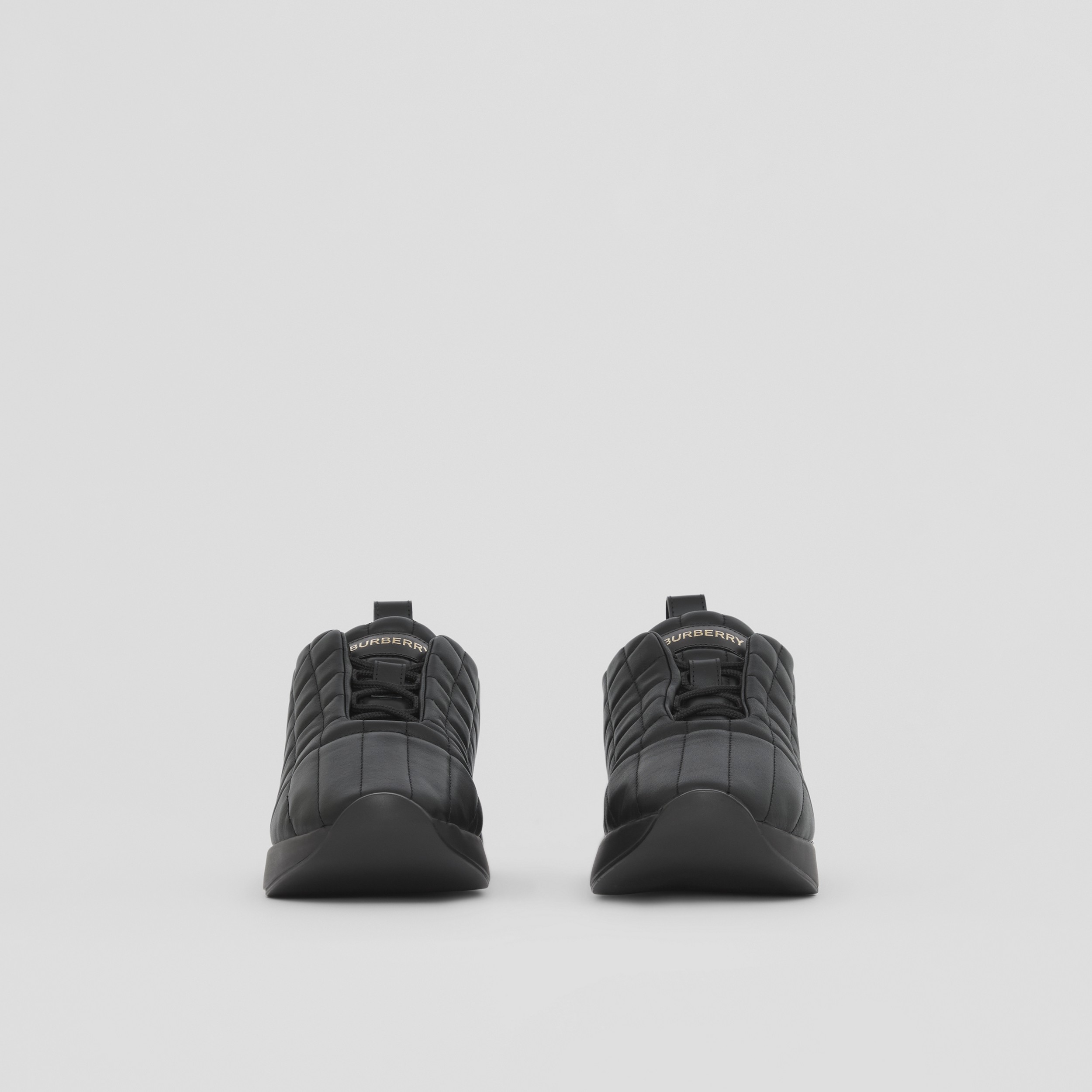 Classic - 绗缝皮革经典运动鞋 (黑色) - 女士 | Burberry® 博柏利官网 - 4