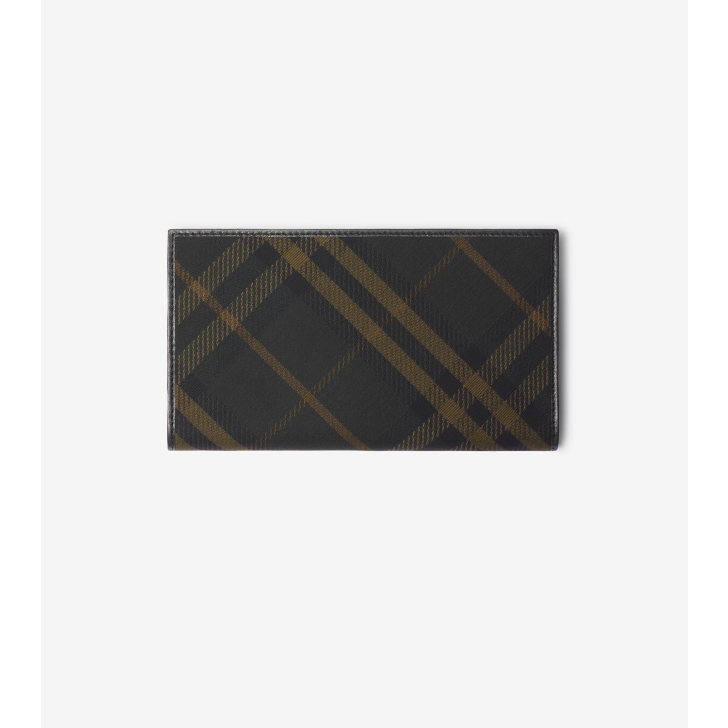 Check Zip Continental Wallet in Shadow Men Burberry Official