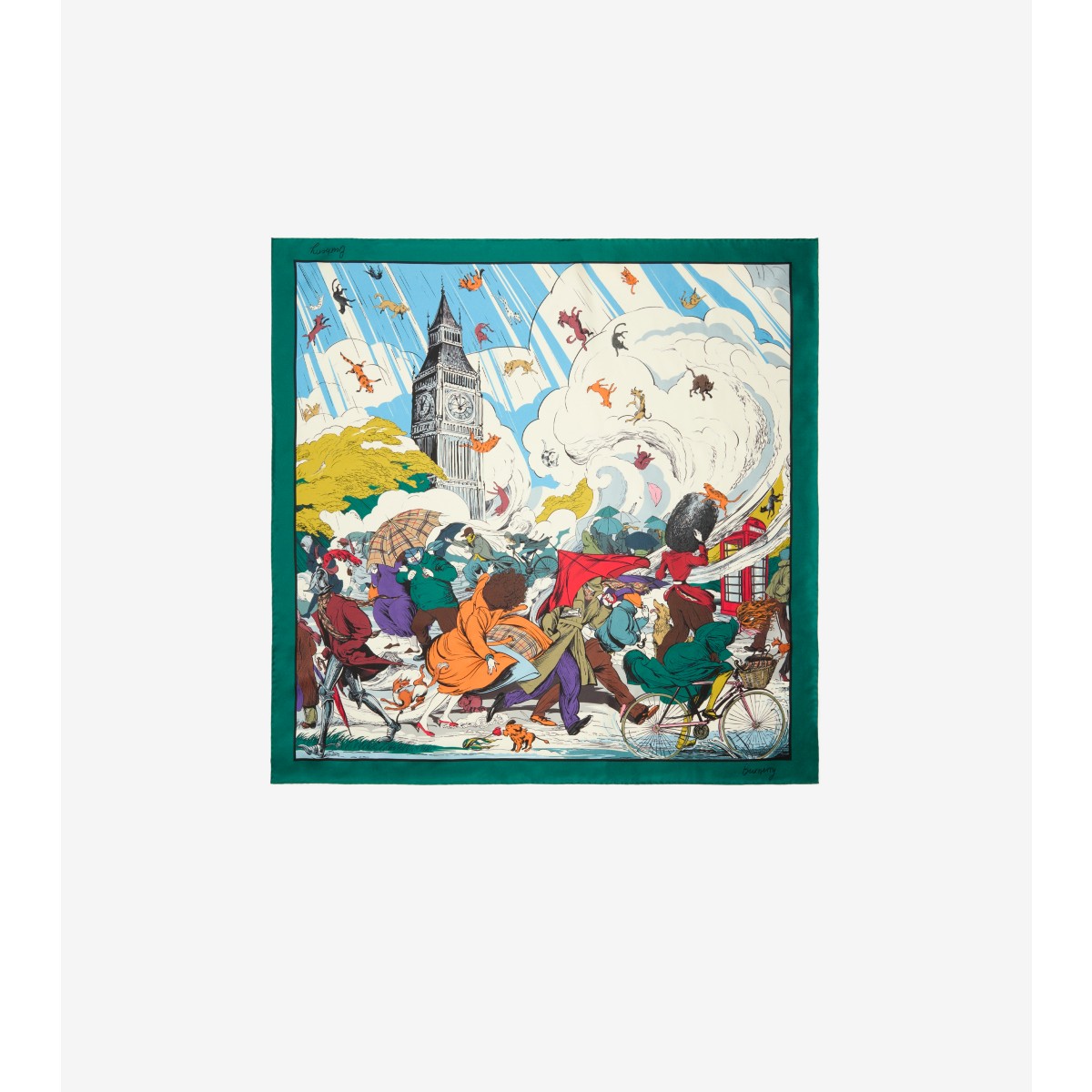  Printed Raining Cats and Dogs​ Scarf