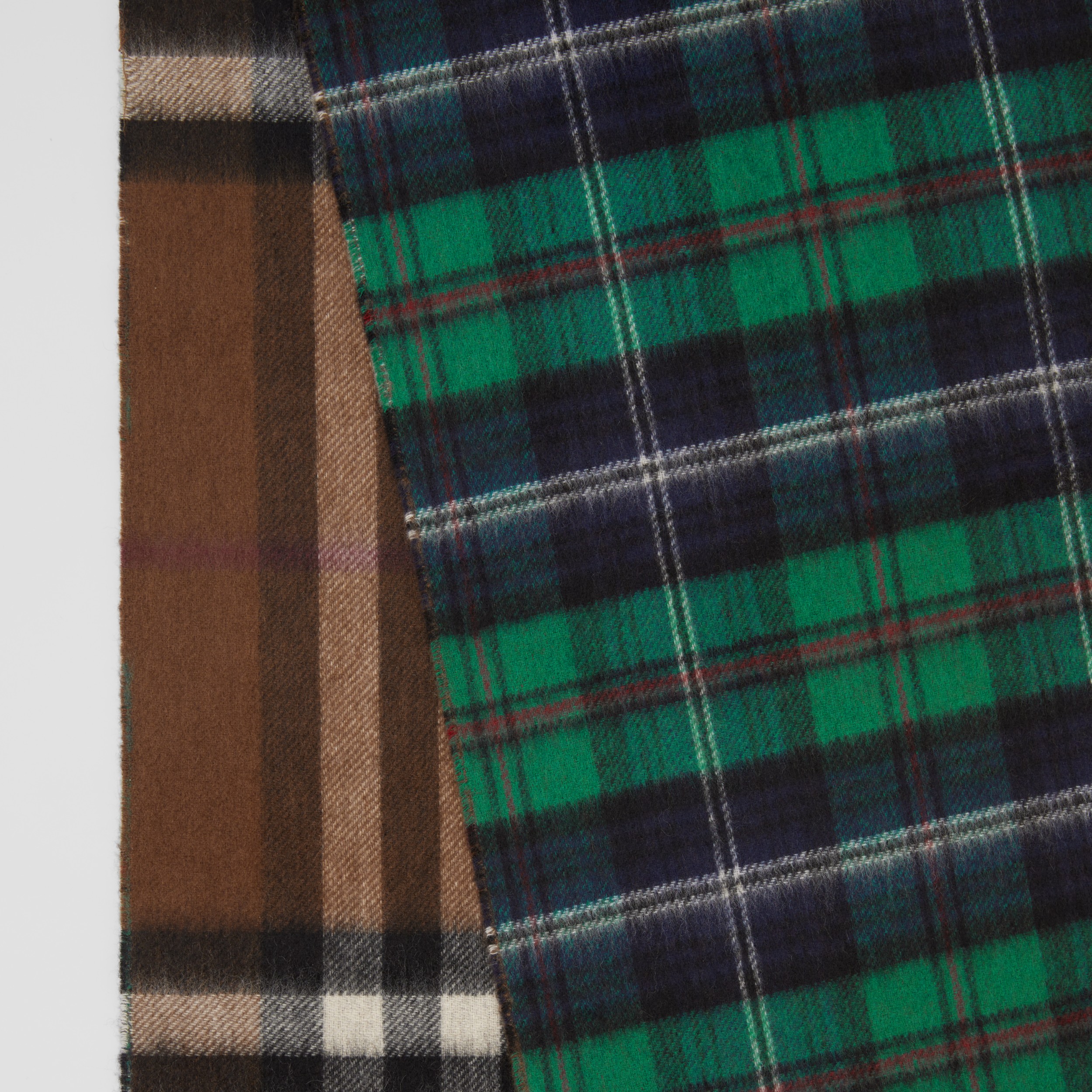 Reversible Check Cashmere Scarf in Multicolour | Burberry® Official - 2