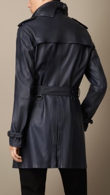 lambskin trench coat
