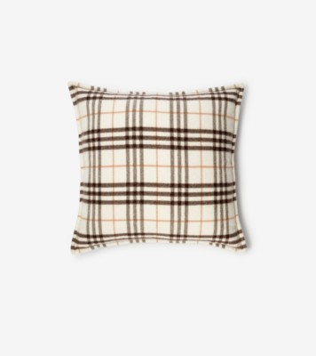 Check Cashmere Cushion Pebble ®