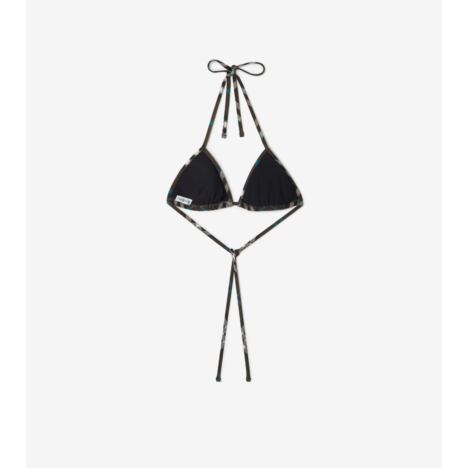 Check Bikini Top in Snug - Women, Nylon | Burberry® Official