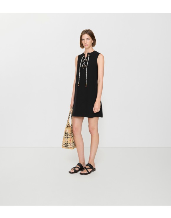 open lace back dress BURBERRY LONDON Gold Evening Dress