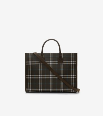 【BURBERRY】MEDIUM FREYA TOTE BAG Medium Freya Tote in Snug - Women, Cotton, Nylon | Burberry