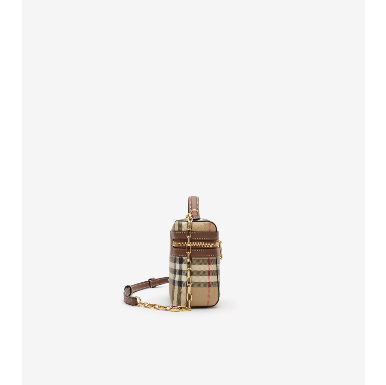 Mini Check Vanity Bag in Archive beige - Women, Technical, Cotton