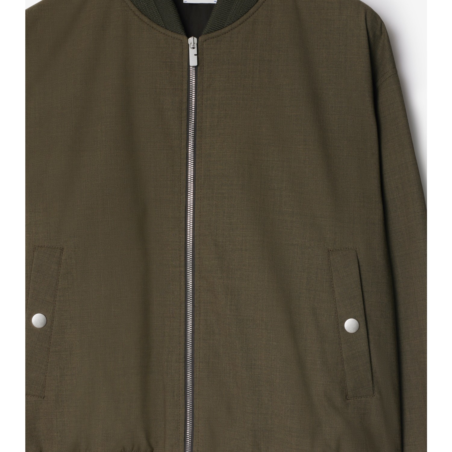 Veste Harrington en laine stretch