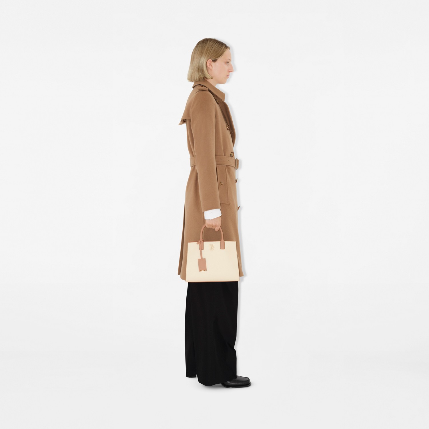 Kensington - Trench coat em mescla de cashmere longo