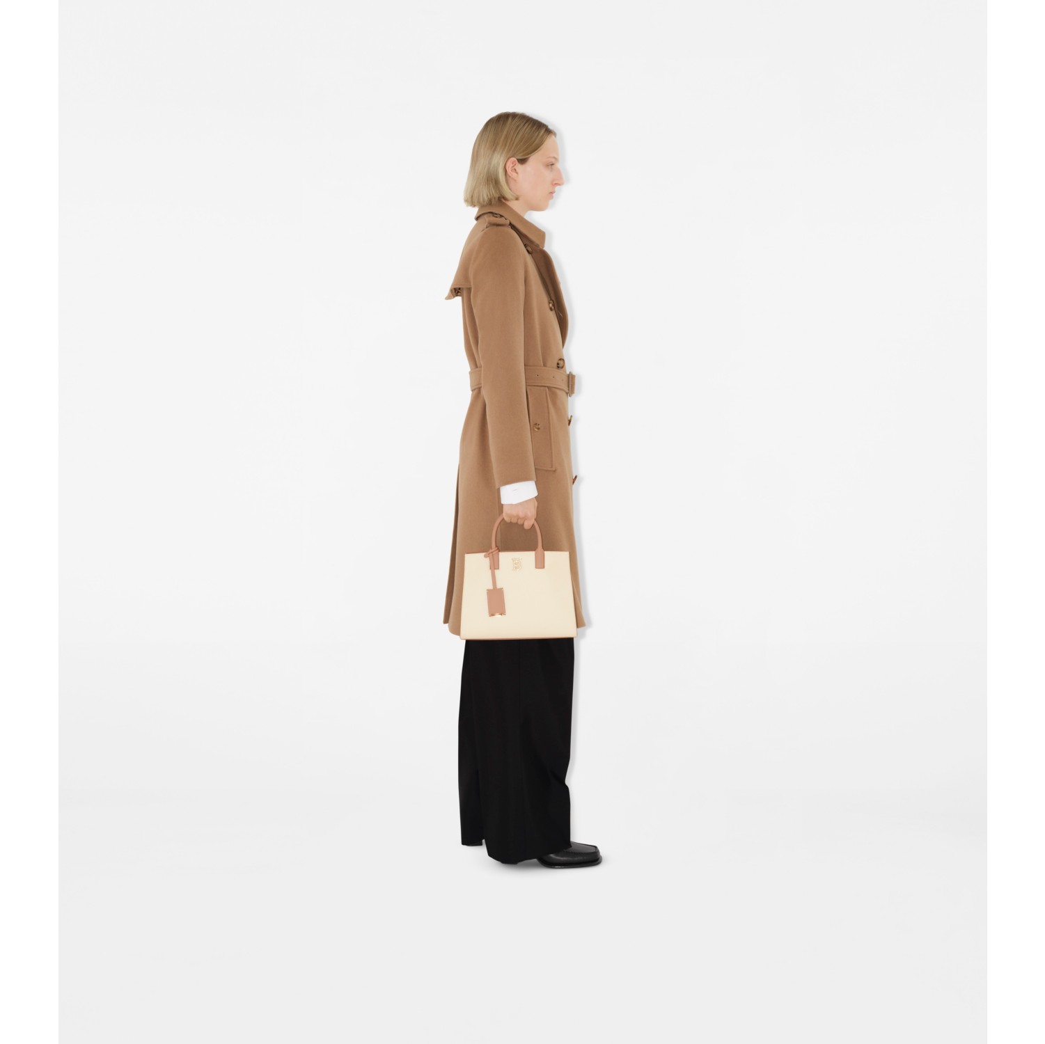 Kensington - Trench coat em mescla de cashmere longo