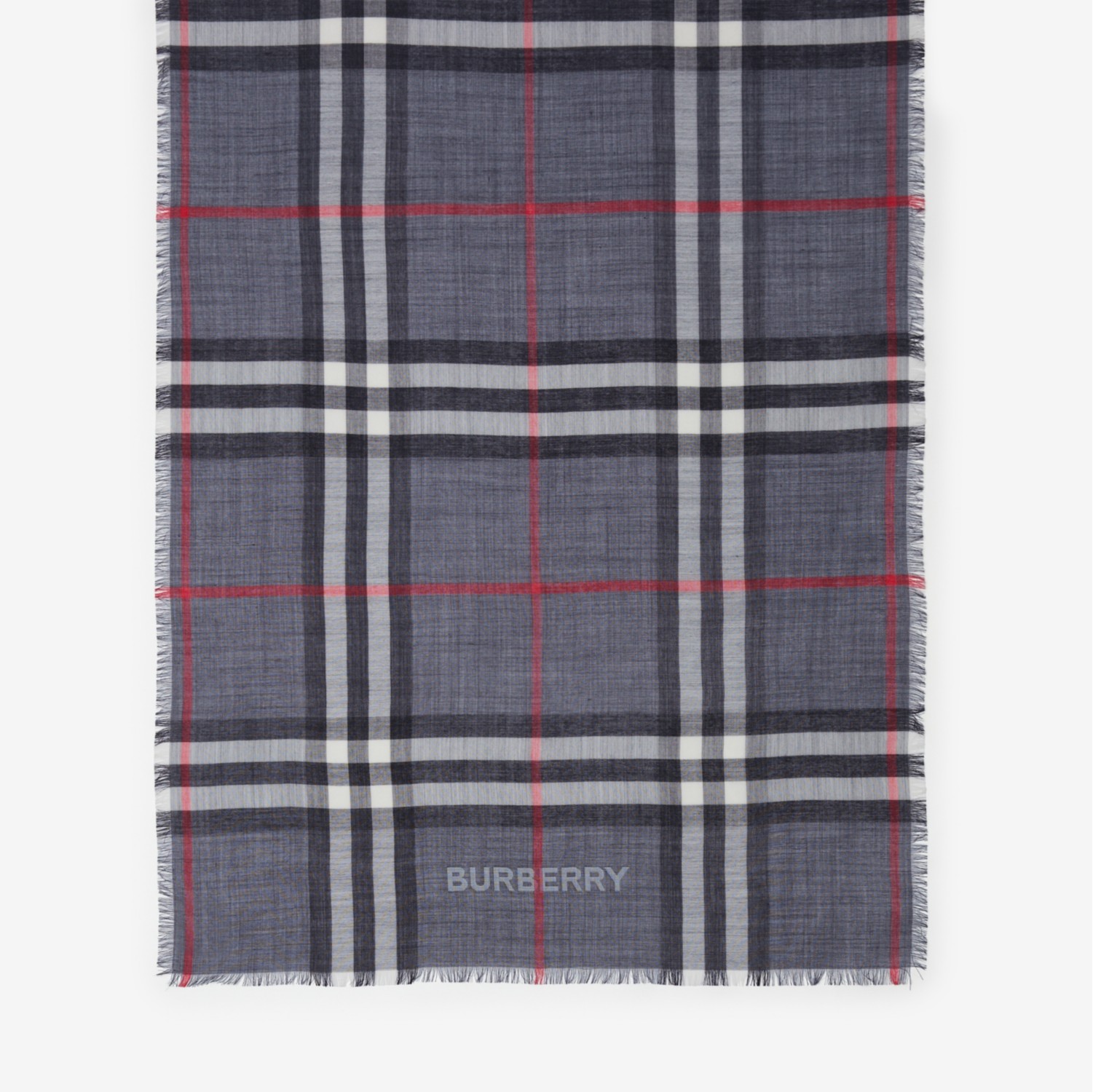 Men's wool burberry best sale scarf