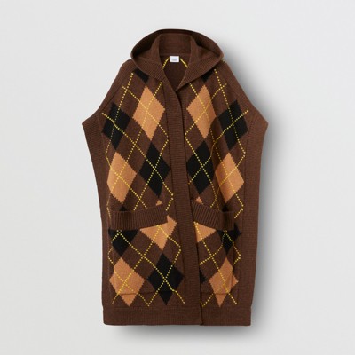 burberry vest womens brown