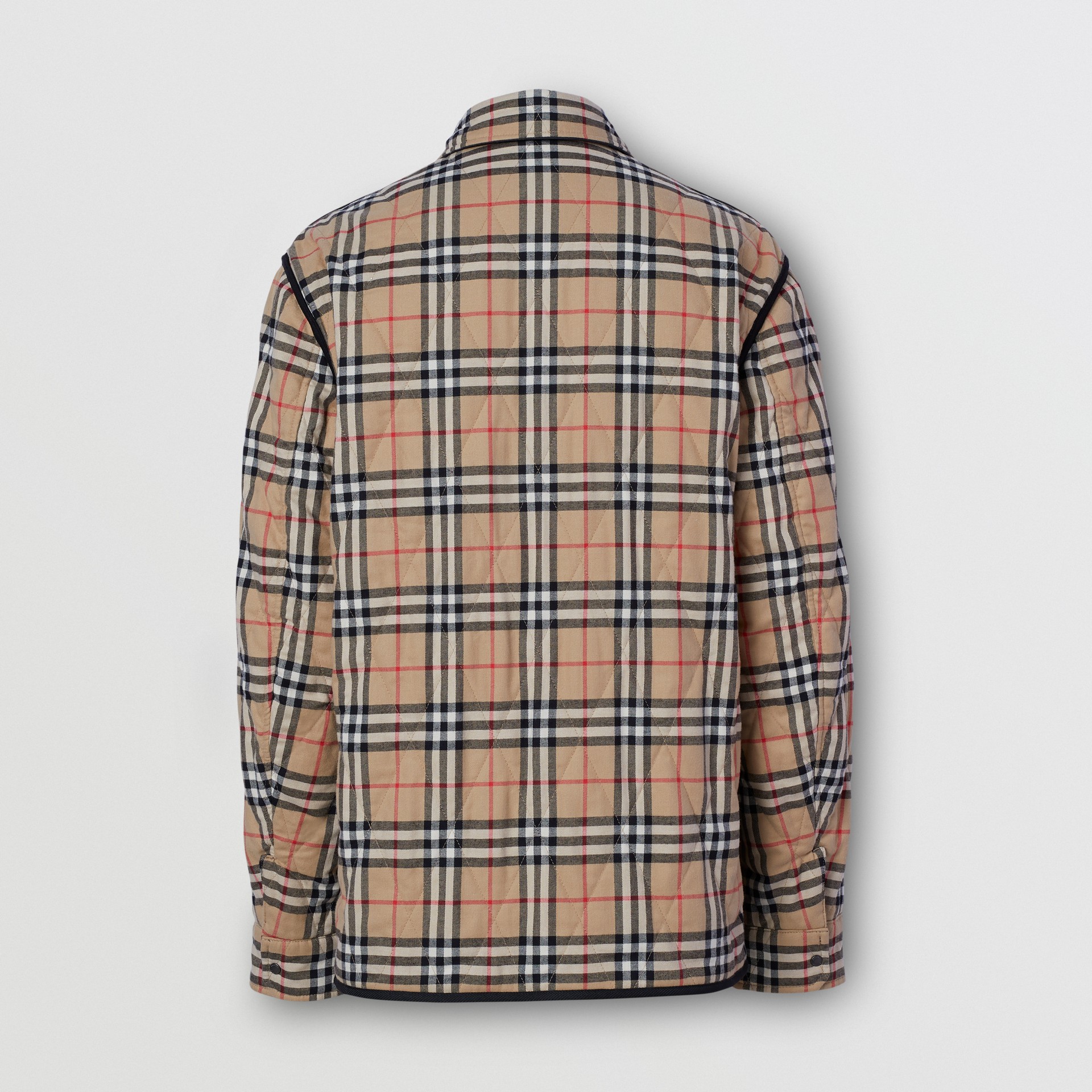 Reversible Quilted Vintage Check Cotton Overshirt - Men | Burberry ...