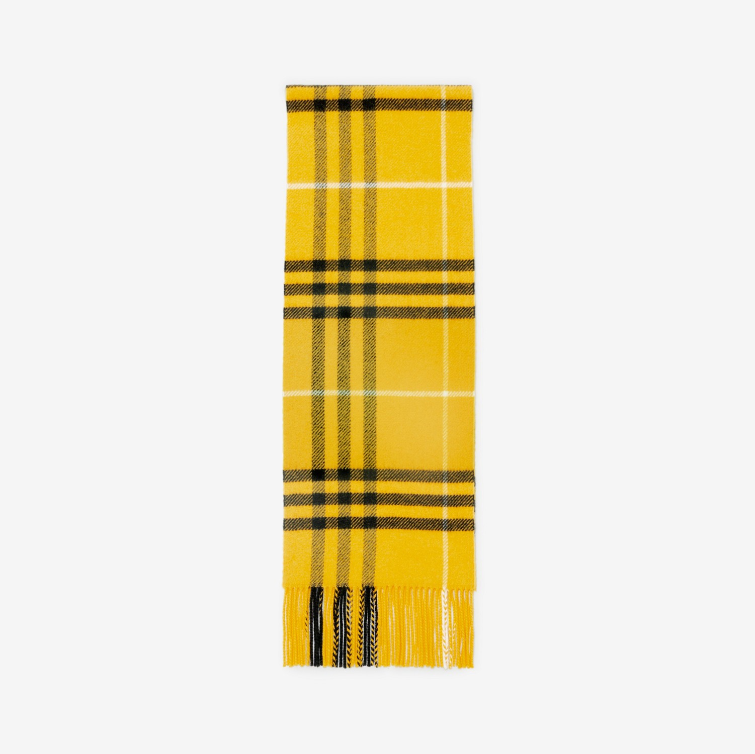 Check Wool Cashmere Scarf in Pear | Burberry® Official