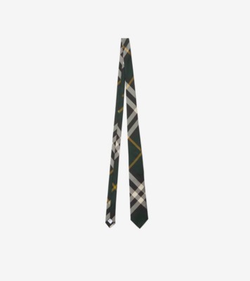 Burberry clinton check on sale silk tie