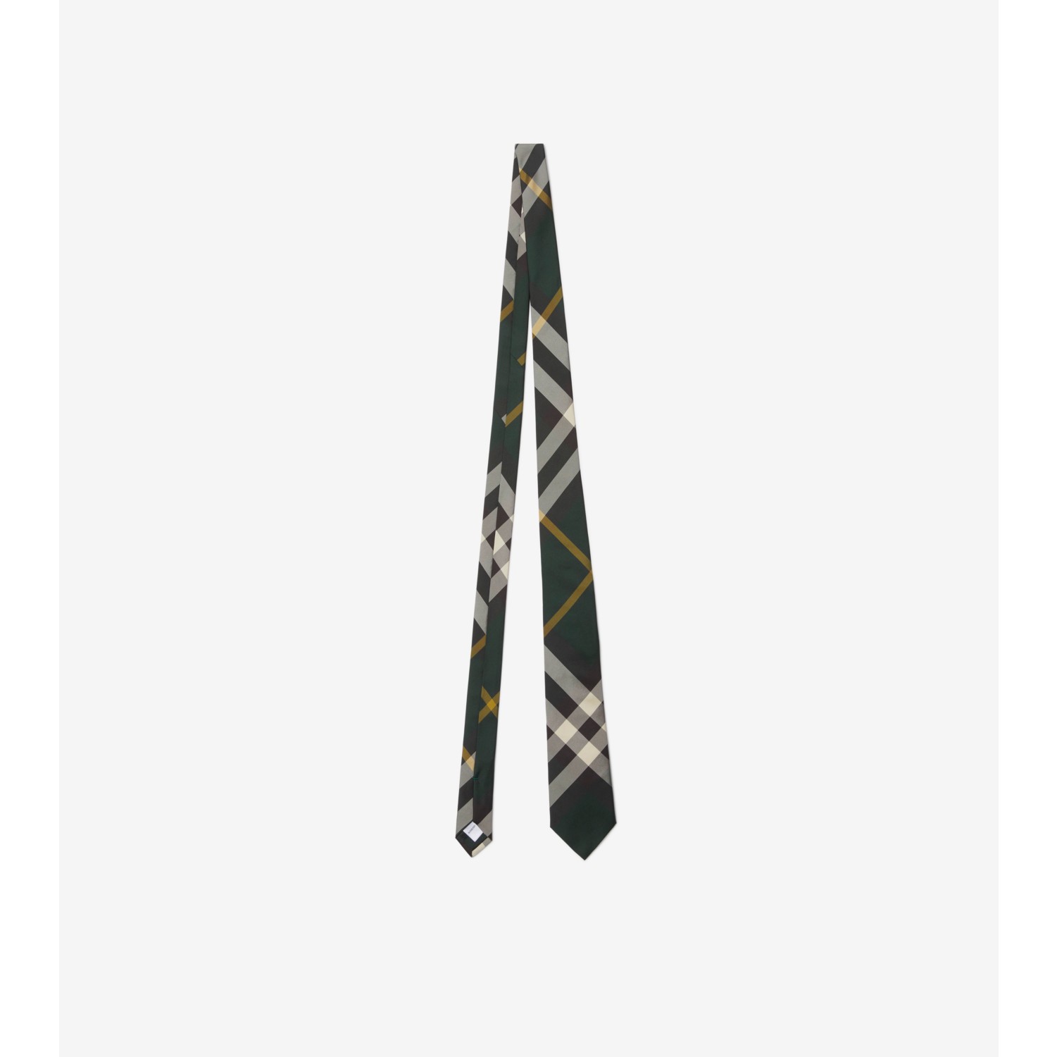 Check Silk Tie in Ivy - Men | Burberry® Official