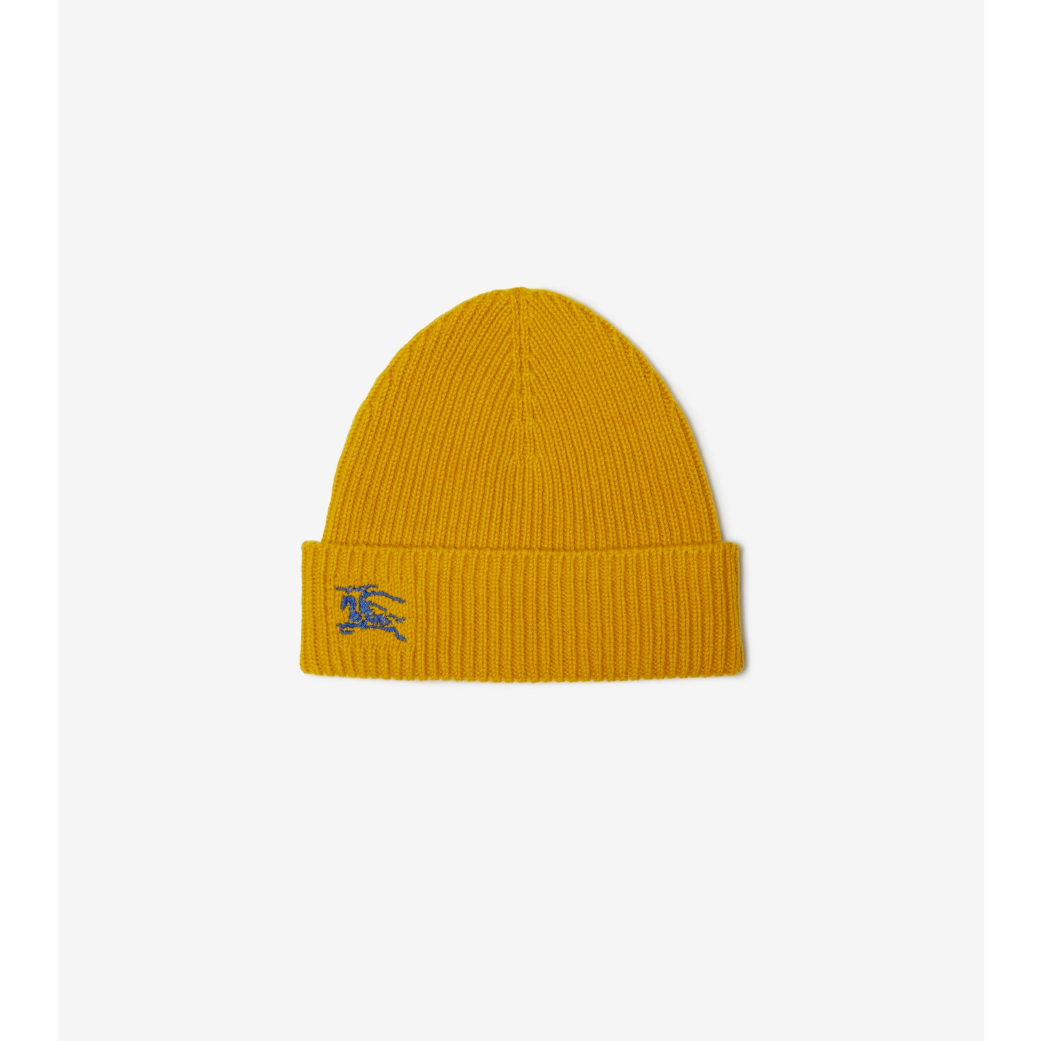 Gorro amarillo punto acanalado hombre