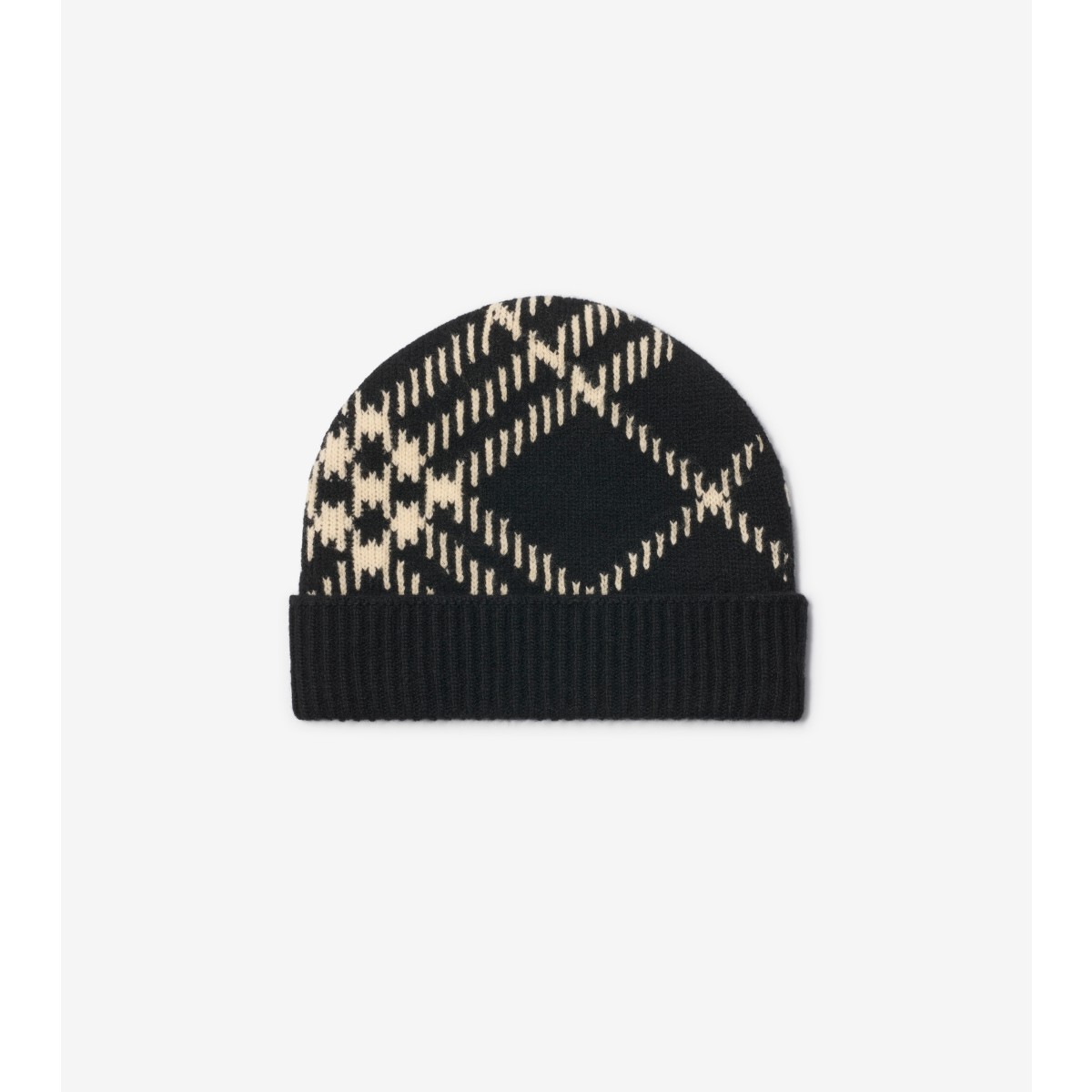  Check Cashmere Blend Beanie