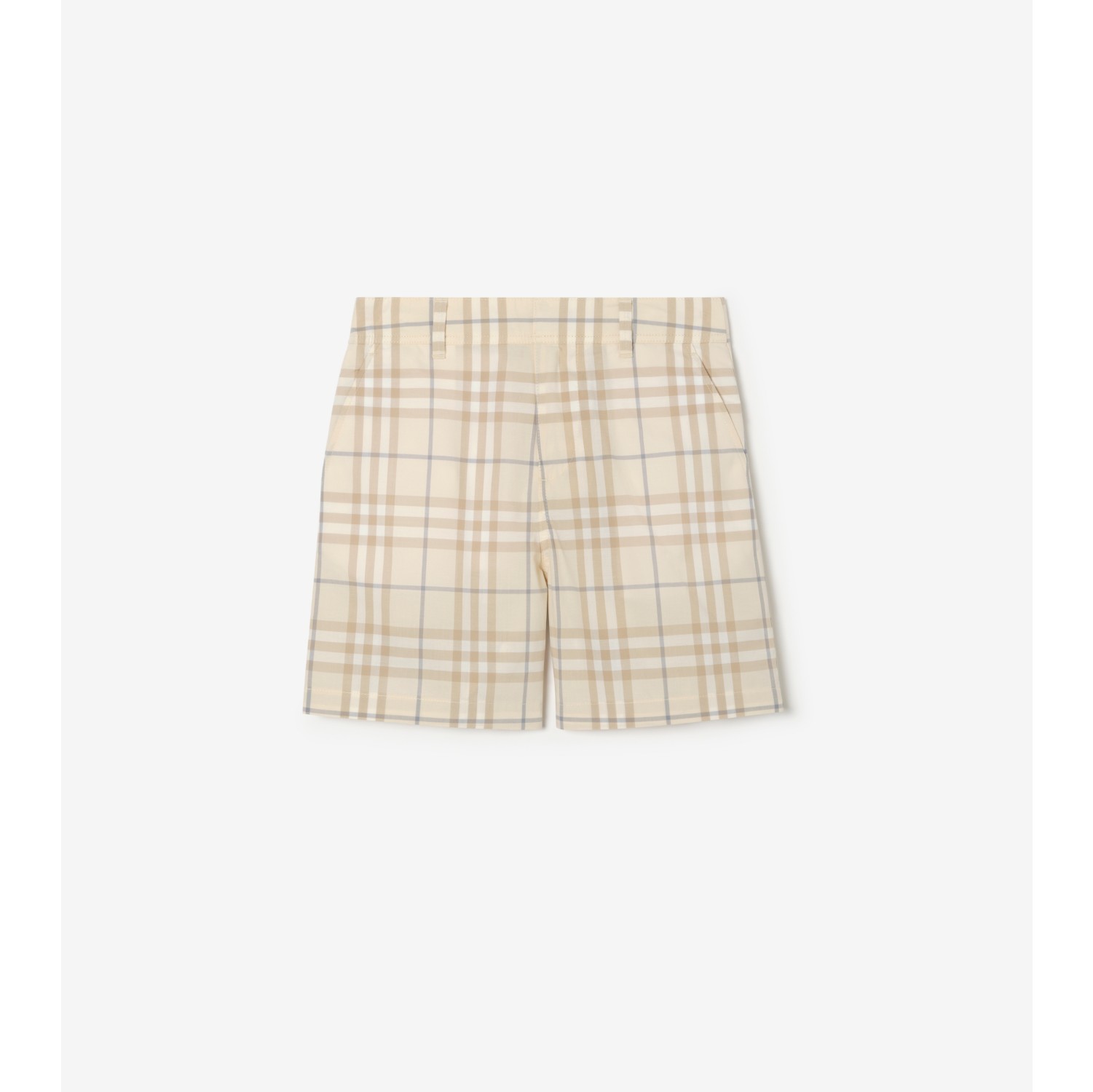 Pantaloncini in cotone con motivo Check