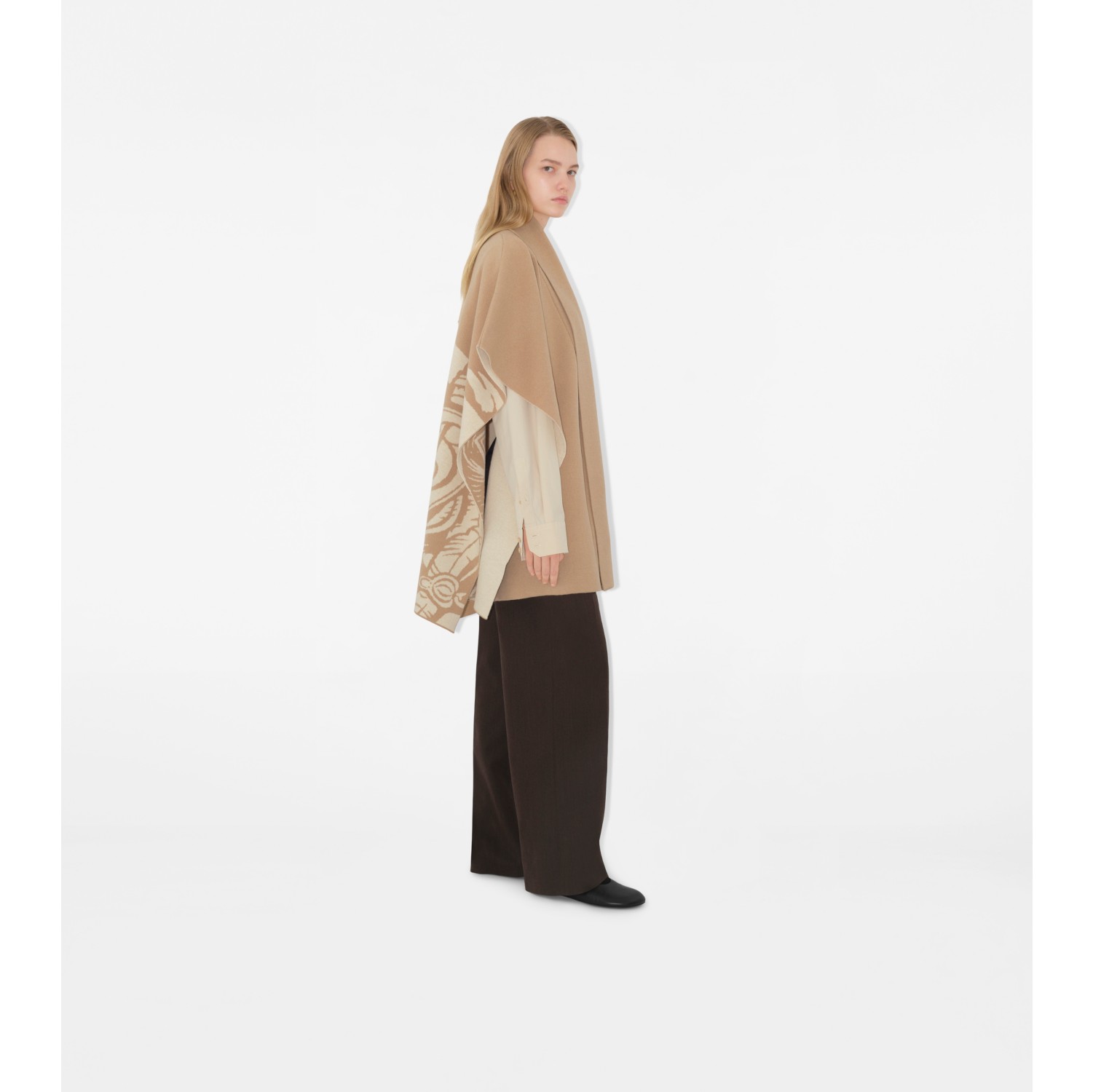 EKD Wool Cashmere Blend Cape