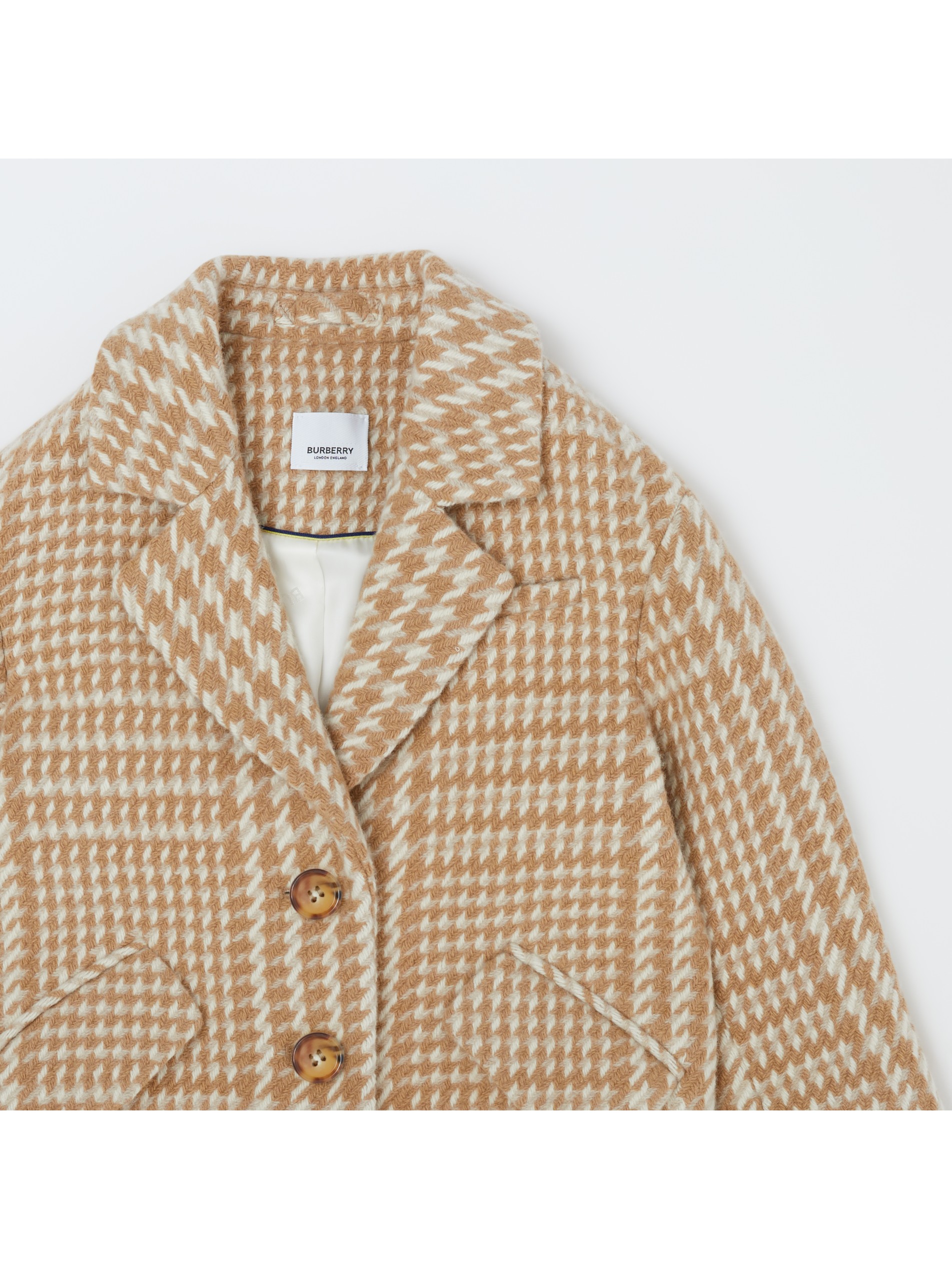 千鸟格功能性羊毛大衣 产品图片41