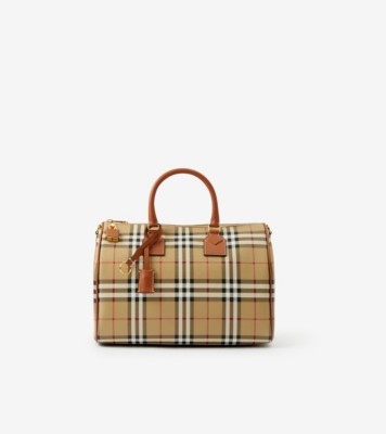 Bowling Bag - Burberry - Leather - Beige