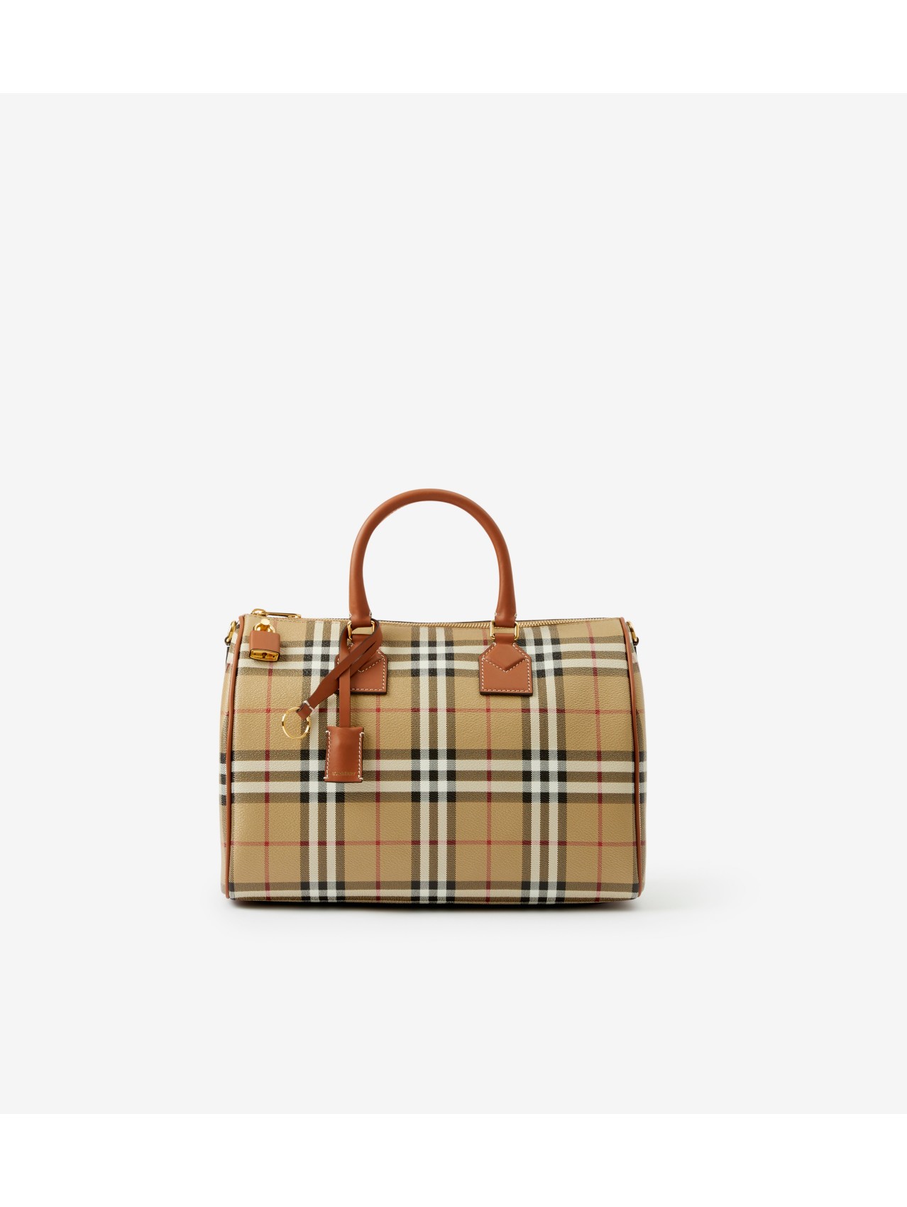 Bowling Bag - Burberry - Leather - Beige