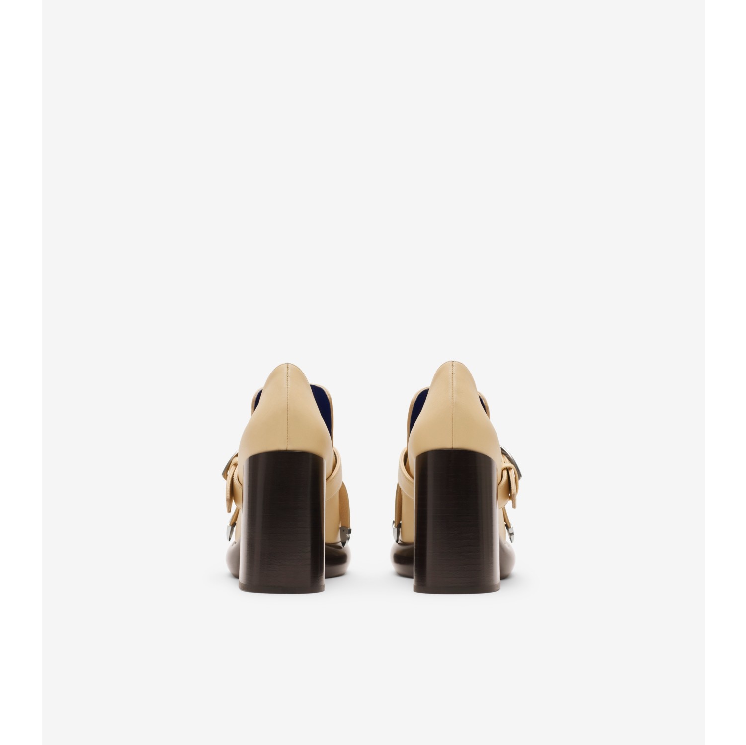 Leather Wedge Fringe Heeled Loafers