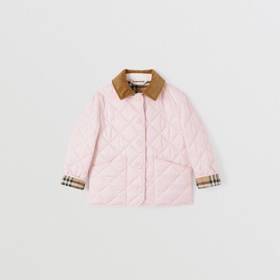 pink burberry coat