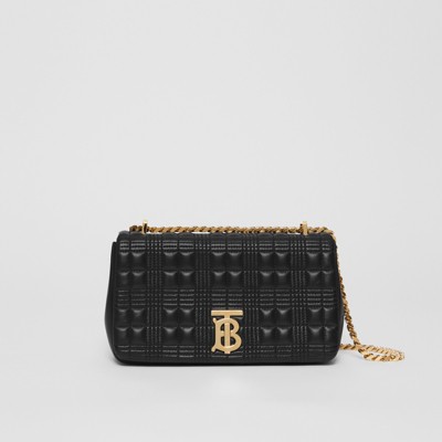 Small Quilted Lambskin Lola Bag in Black/light Gold - Women | Burberry®  Official