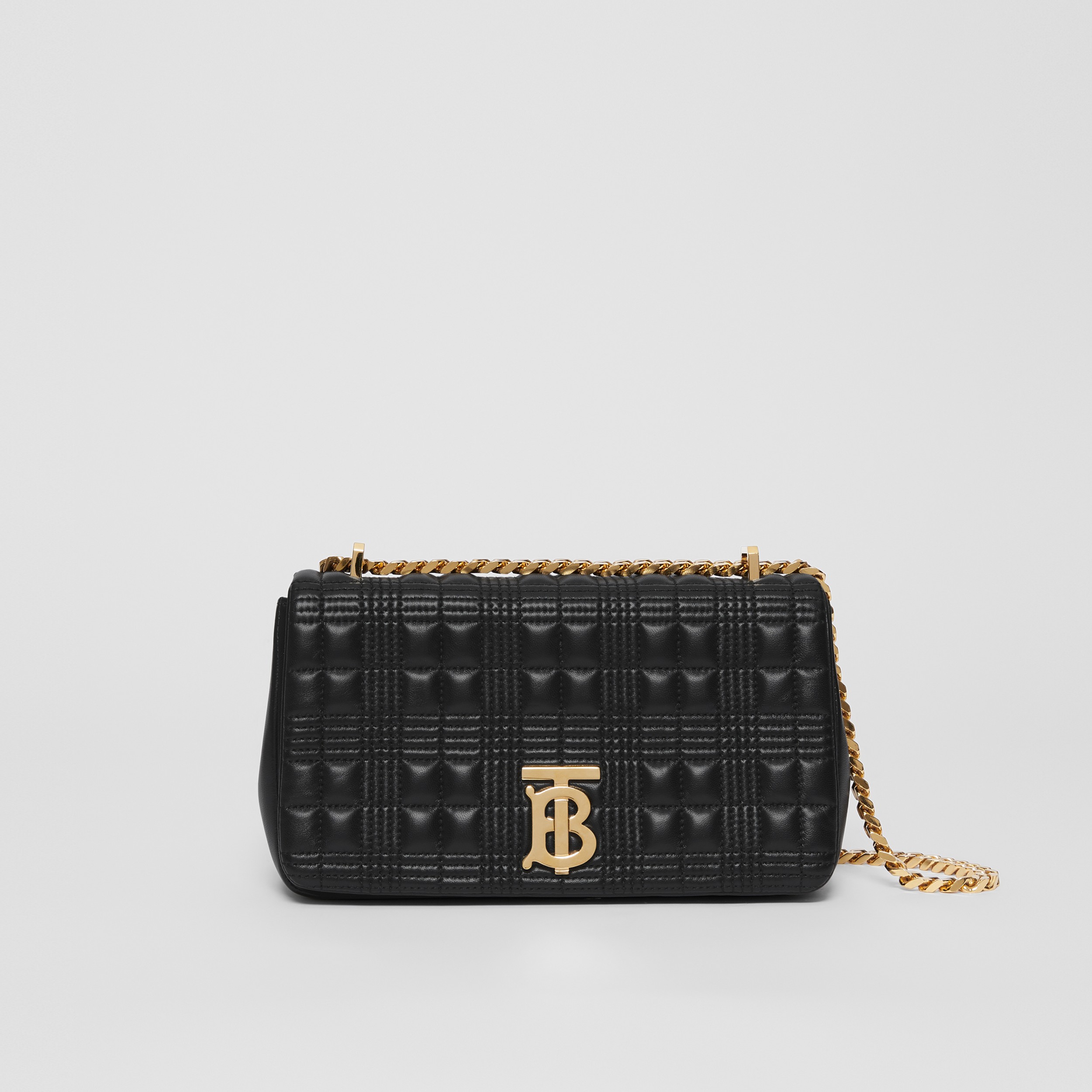 Small Quilted Lambskin Lola Bag in Black/light Gold - Women | Burberry® Official - 1