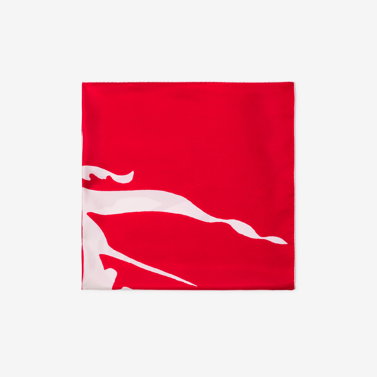 Pañuelo en seda con EKD (Rojo Buzón) | Burberry® oficial