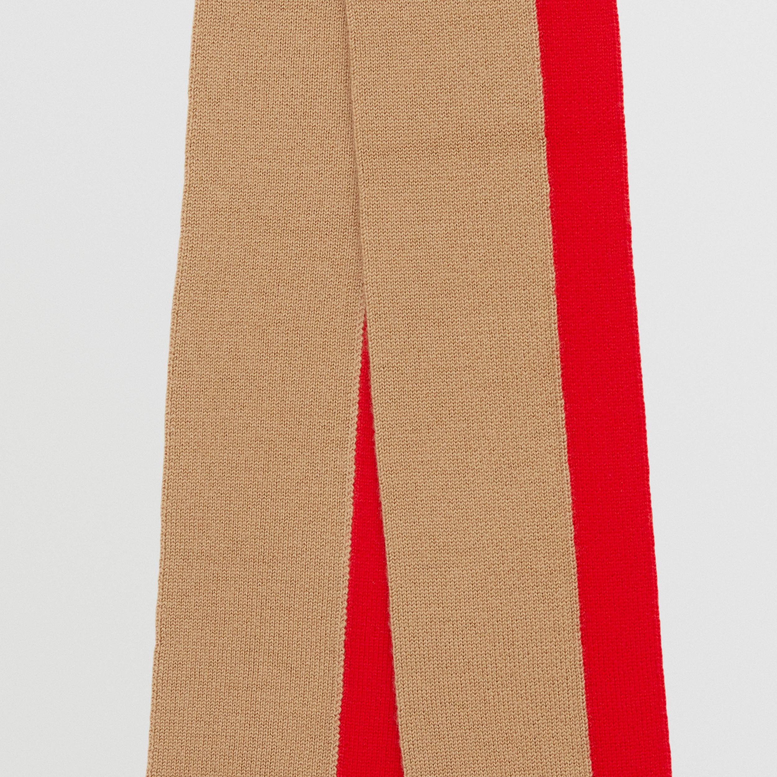 Écharpe en laine mélangée avec logo (Beige D'archive) - Enfant | Site officiel Burberry® - 2
