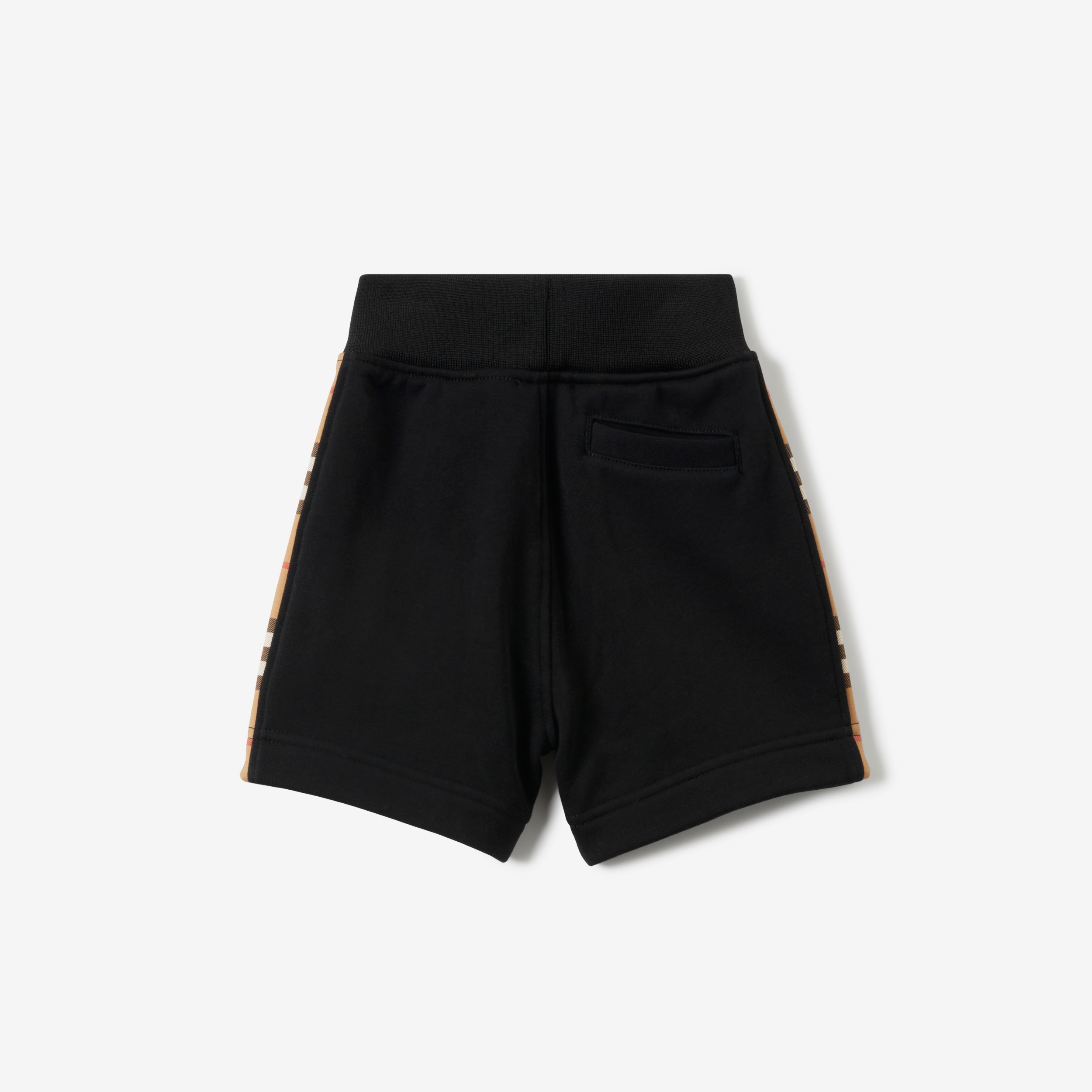 格纹裁片棉质短裤 (黑色) - 儿童 | Burberry® 博柏利官网 - 2