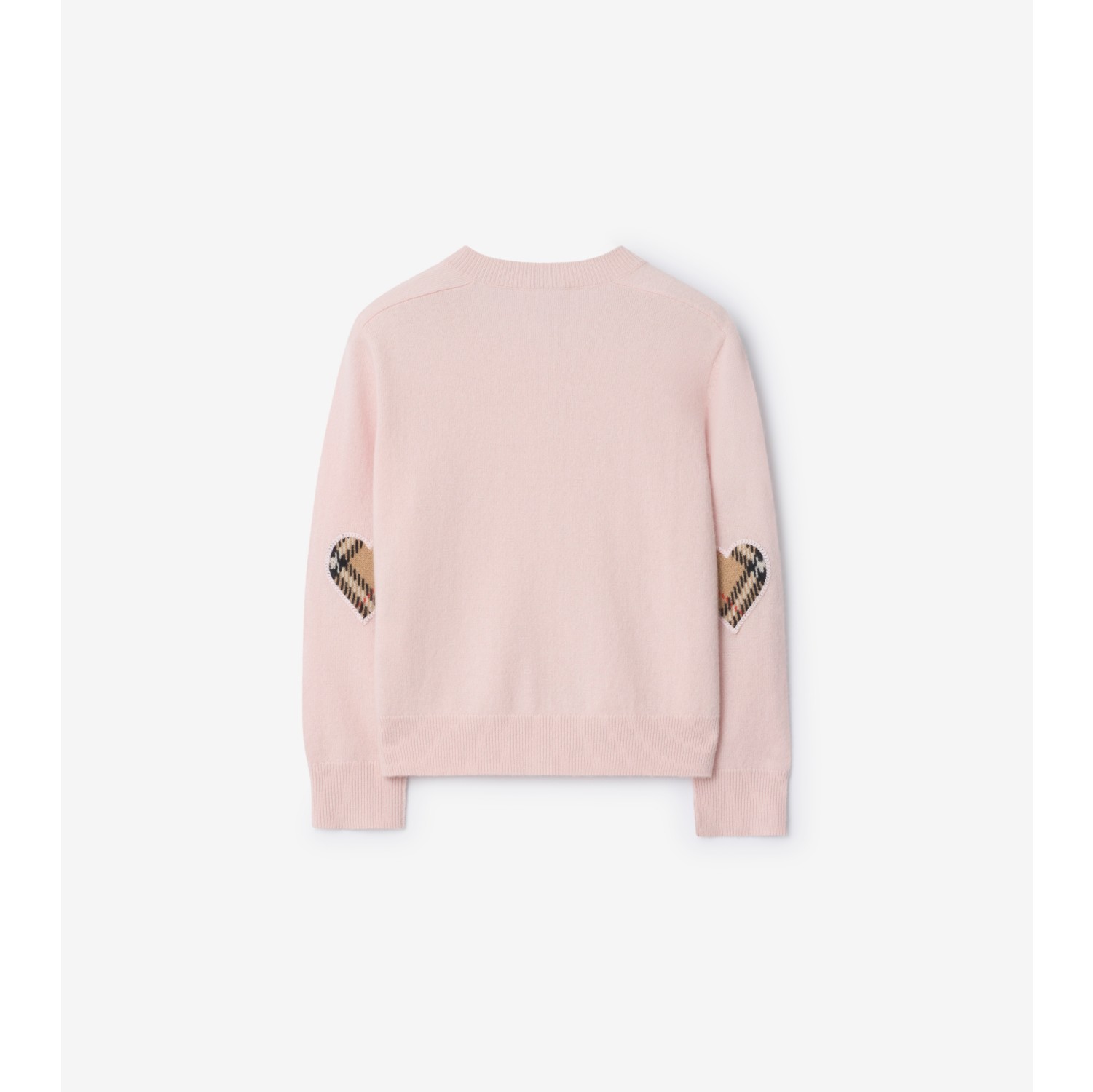 Check Patch Wool Cashmere Cardigan