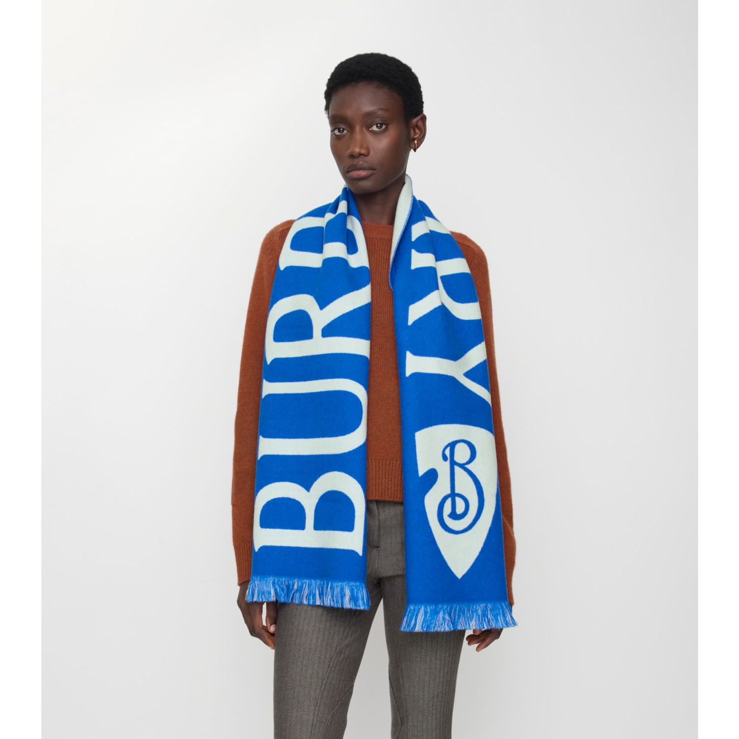 Logo Wool Scarf