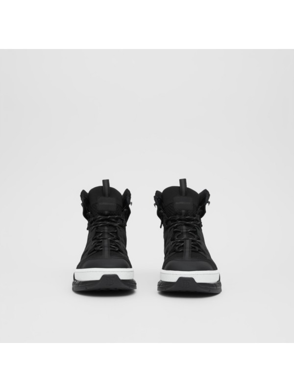 mesh and nubuck union sneakers