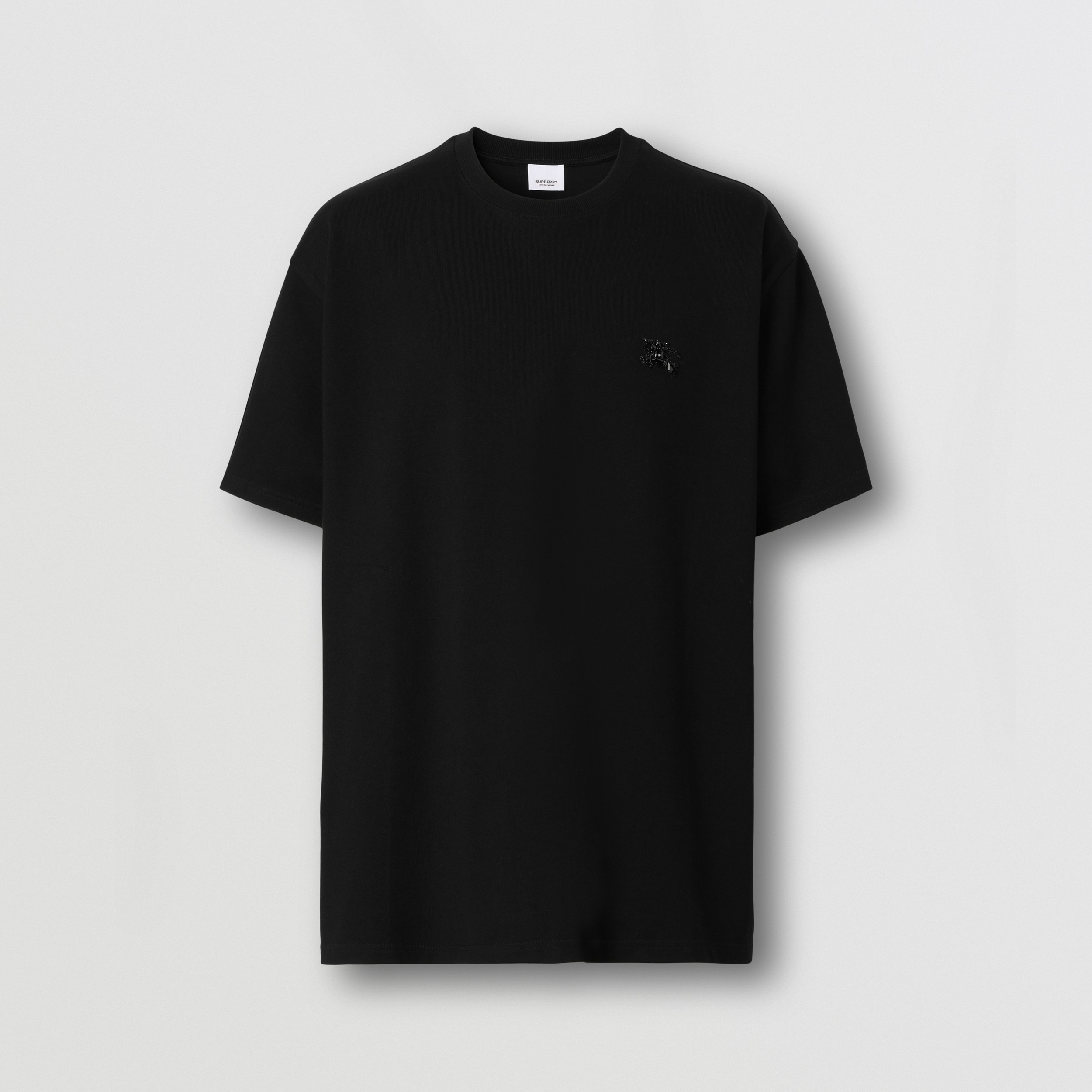 Crystal EKD Cotton Jersey T-shirt in Black - Men | Burberry® Official - 4