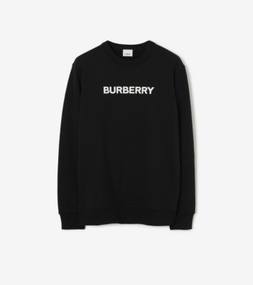 BURBERRY スウェット　XS ロゴ コットンスウェット (ブラック) - メンズ | Burberry®公式