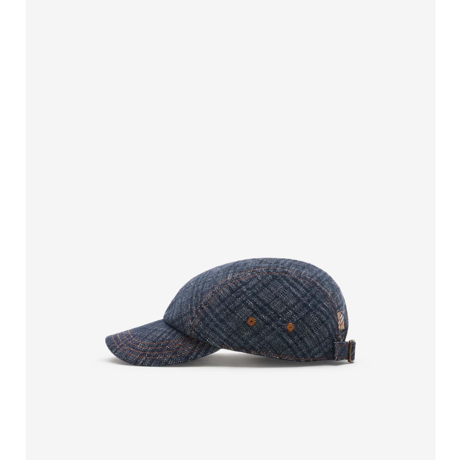 Check Denim Baseball Cap