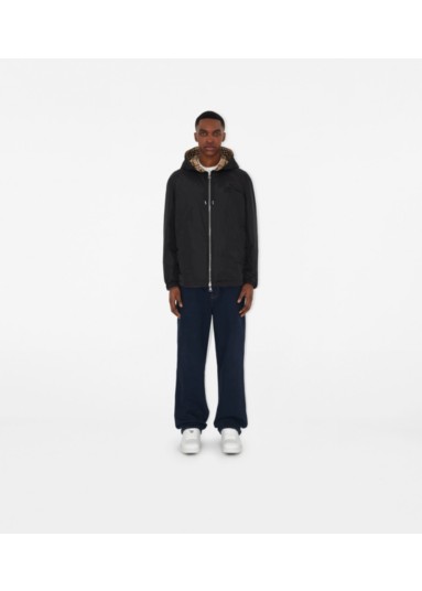 Reversible Check Hooded Jacket