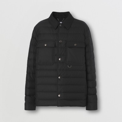 mens puffer shirt jacket